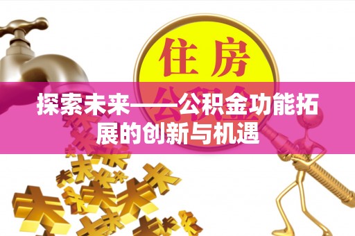 和顺探索未来——公积金功能拓展的创新与机遇