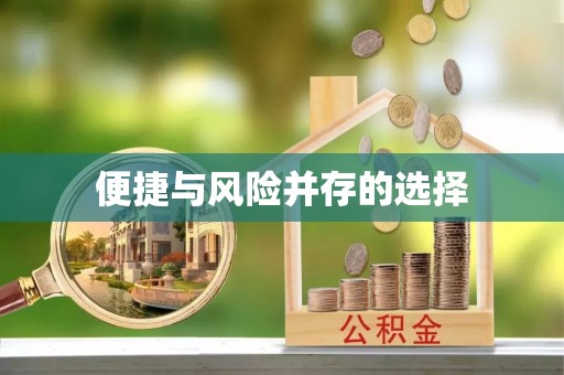 和顺便捷与风险并存的选择